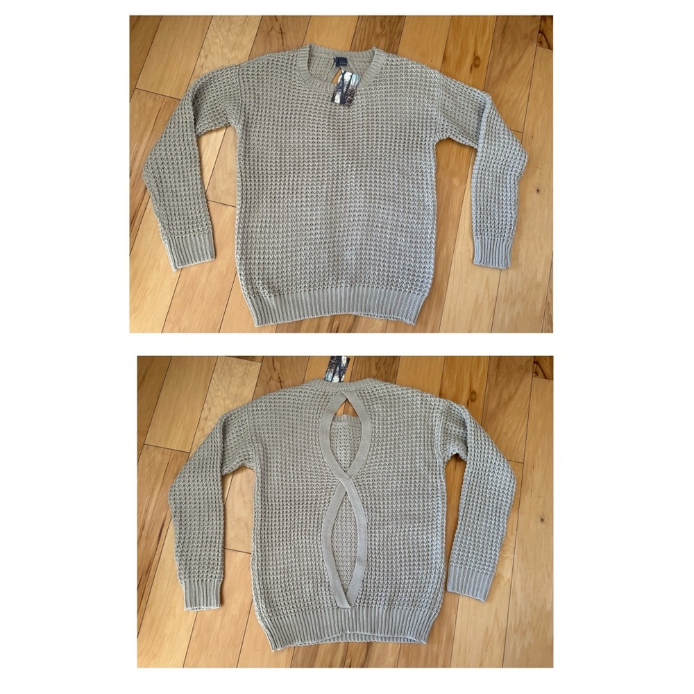 NWT Sparkle & Fade Open Back Crewneck Sweater,  Urban Outfitters